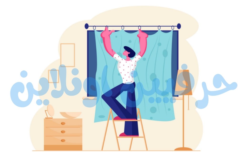 تركيب ستائر في شركة حرفي اونلاين