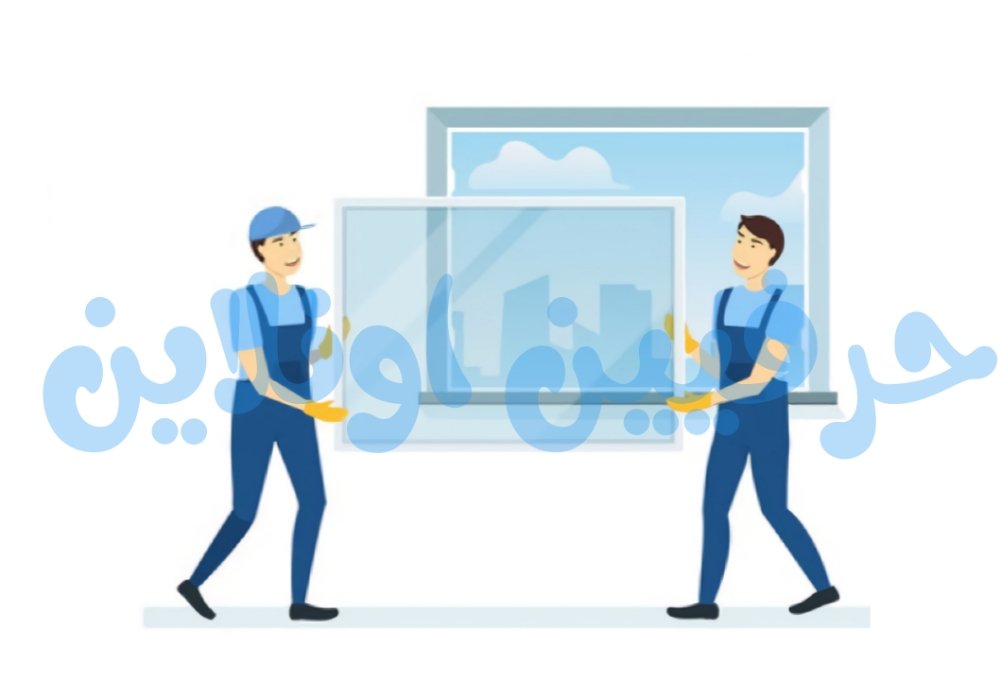 تركيب زجاج في شركة حرفي اونلاين